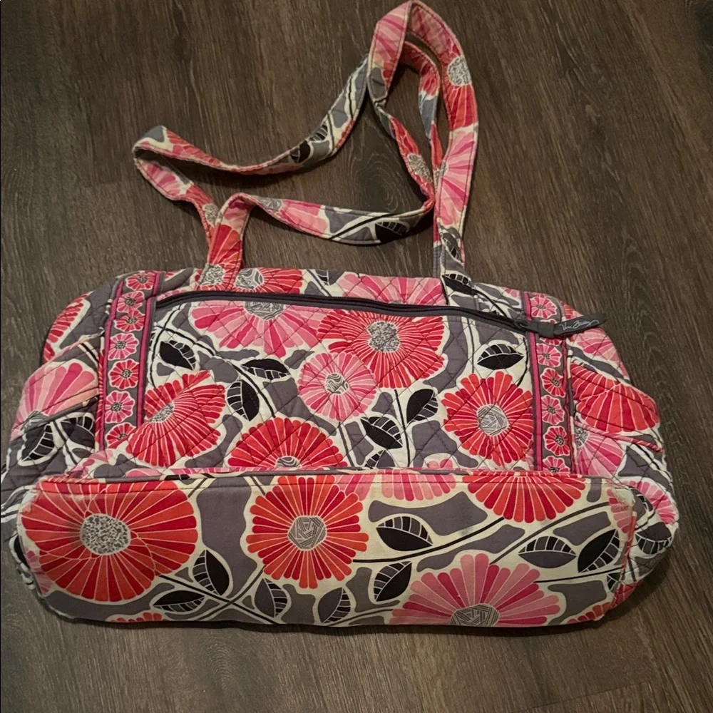 Vera Bradley floral diaper bag with changing pad
